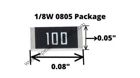 SMD Resistor Package Details Power Rating Size Dimension Value