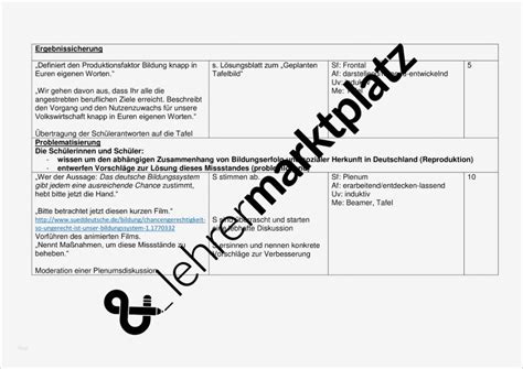 Unterrichtsentwurf Vorlage Genial Unterrichtsentwurf Und Arbeitsblatt