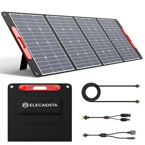 Amazon Elecaenta Panel Solar Port Til De W Para Estaci N De