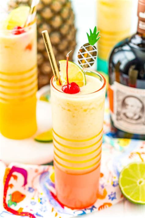 Pineapple Daiquiri Frozen Drink Recipe Sugar And Soul