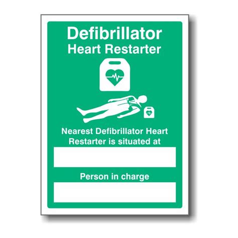 Defibrillator Location / Person in Charge Sign - Prosol