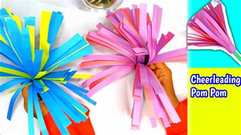 How To Make Cheerleader Pom Poms Diy Pom Poms Diy Cheerleading Pom