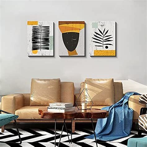 Framed Canvas Wall Art African Ethno Motive Wall Art Set