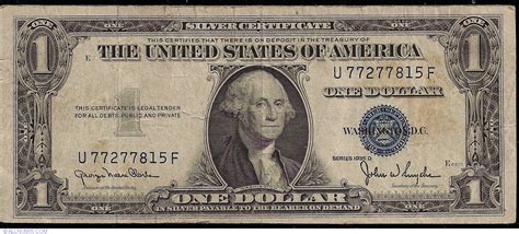 1 Dollar 1935 D 1935 Issue Silver Certificates United States Of America Banknote 2274