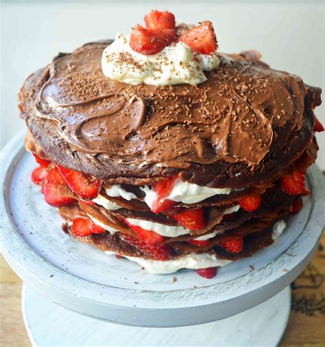 Strawberry Nutella Chocolate Crepe Cake Modern Honey