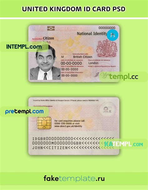 United States Employment Authorization Card Psd Download Template Version 2 Intempl Medium