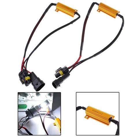 2Pcs 50W H7 9005 9006 Car Load Resistor Error Canceller LED Decoder