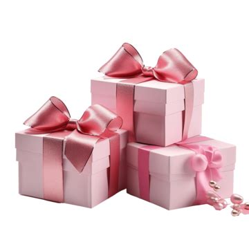 A Pink Gift Box With Bow Pink Gift Box PNG Transparent Image And