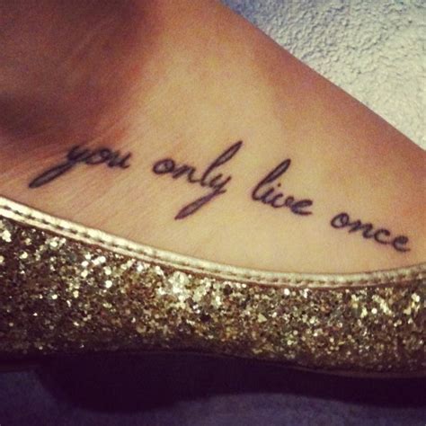 Frase You Only Live Once Tatuajes Para Mujeres