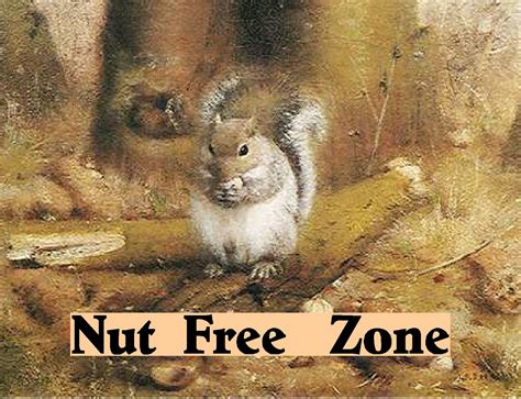 Free Posters and Signs: Nut Free Zone