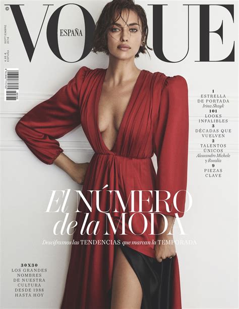 Hola VogueSeptiembre La top Irina Shayk estrella del gran número de