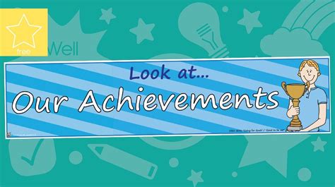 Look At Our Achievements Banner A Large Display Banner For Your Seal