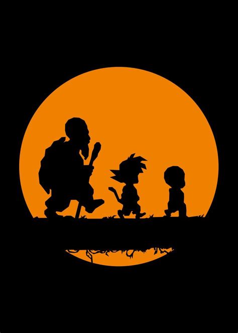 Silhouette Son Goku Poster By Ardi Arumansah Displate Dragon Ball