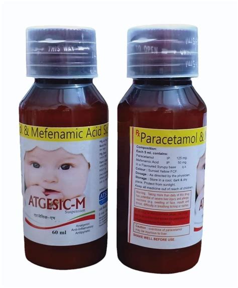 Paracetamol Mefenamic Acid Suspension 10 Mg At Rs 80 Bottle In Barwala