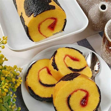 Resep Mudah Prunes Roll Cake