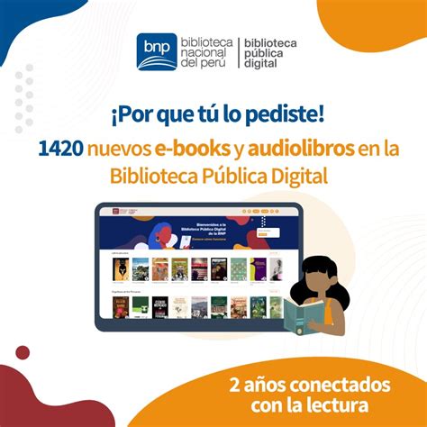 BNP Biblioteca Pública Digital ofrece 1420 nuevos libros y audiolibros