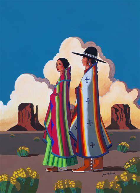 Navajo Painter Jason Parrish At Raven Makes Gallery In Sisters