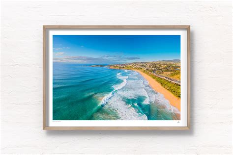 Bombo Beach Aerial South Coast Wall Art Prints By Allan Chan