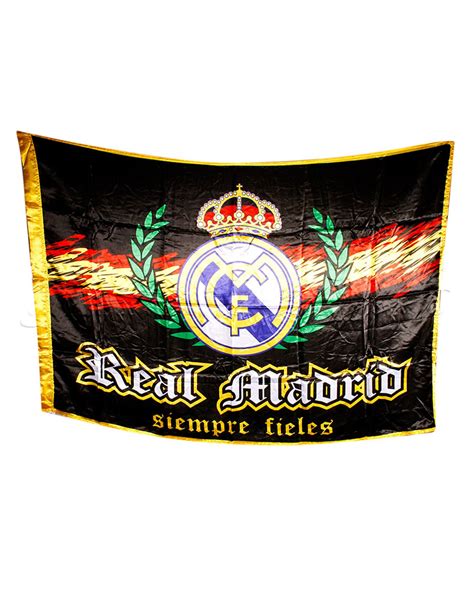 Bandera Real Madrid Espa A Negro