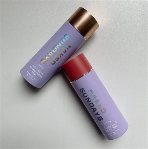 Naked Sundays SPF 50 Glow Balm Mineral Peptide Stick Review PS Beauty