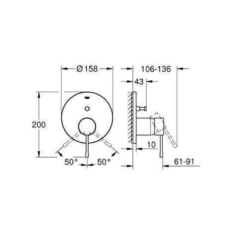 Grohe ESSENCE Zestaw Prysznicowy Cool Sunrise 24058GL1 26066GL0