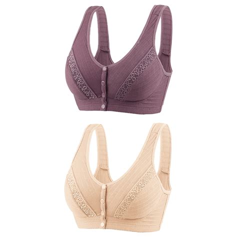 Elainilye Fashion Wireless Bras For Women 3pc Nursing Bra Back Adjustment Yoga Running Bra