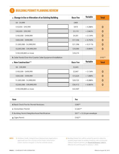 Free 6 Fee Schedule Forms In Pdf Ms Word