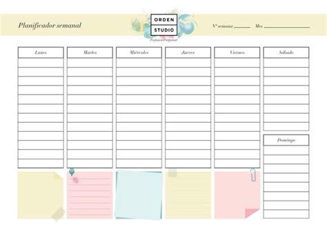 A Printable Planner With Notes And Stickers On The Side In Pastel Colors