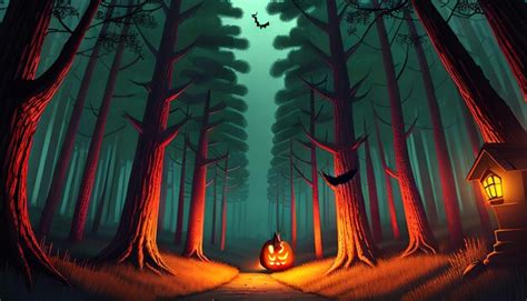 Premium AI Image | Spooky halloween forest