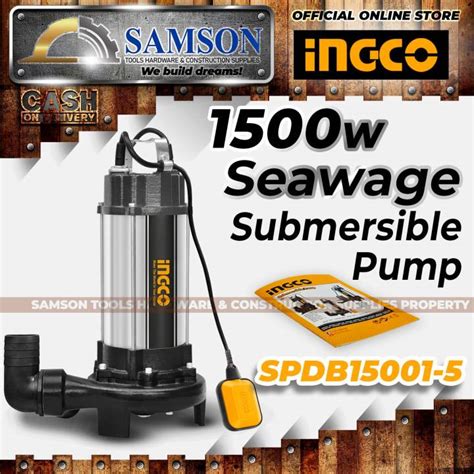 Ingco Industrial W Hp Sewage Submersible Pump Spdb