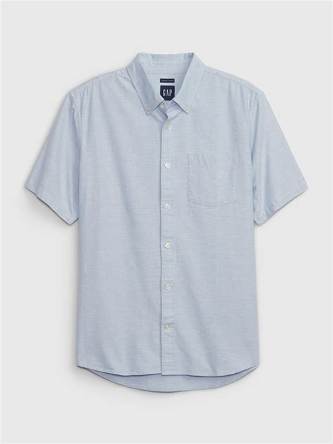 Oxford Shirt In Standard Fit With In Conversion Cotton Gap