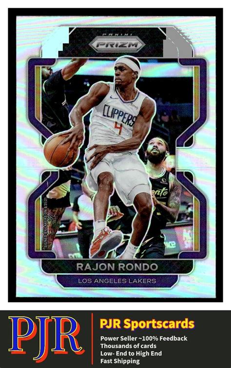 Panini Prizm Rajon Rondo Los Angeles Lakers Silver Ebay