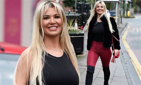 Christine Mcguinness Displays Her Gym Honed Physique In Skinny Red