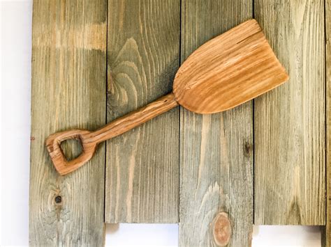 Wooden Shovel Hand Carved Olive Wood 8 Wooden Toy Shovel Etsy