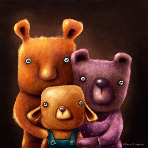 Bear Family. Digital Illustration. on Behance