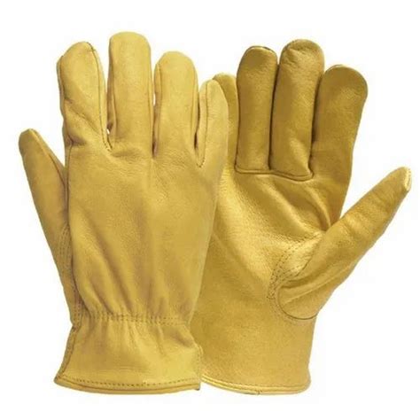 Industrial Safety Leather Gloves At Rs 86 Pair Leather Safety Gloves