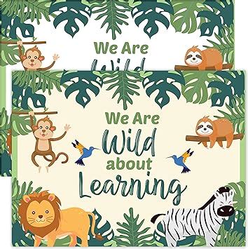 Amazon Decorably Wild About Learning Classroom Theme Set With