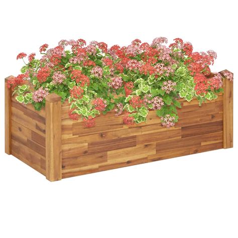 Vidaxl Garten Hochbeet 110 X 60 X 44 Cm Massivholz Akazie Metro