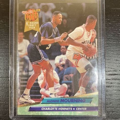 1992 93 Fleer Ultra 193 Alonzo Mourning RC Charlotte Hornets Rookie