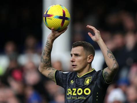 Lucas Digne Aston Villa Takes Throw Editorial Stock Photo Stock Image