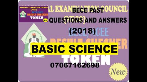 Bece 2021 Basic Science Prep Bece 2018 Basic Science Past Questions And