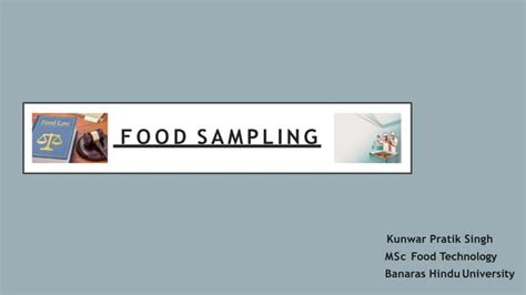 Food Sampling Ppt