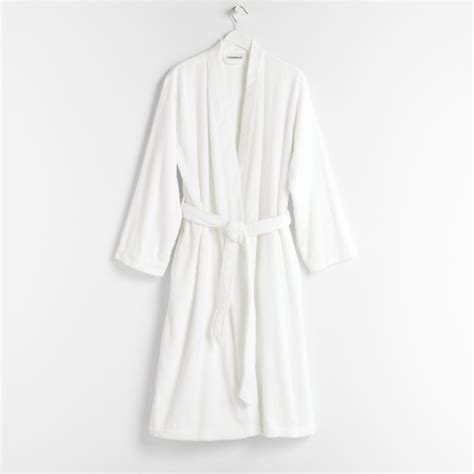 Organic Turkish Crisp White Cotton Bath Robe S/M + Reviews | Crate ...