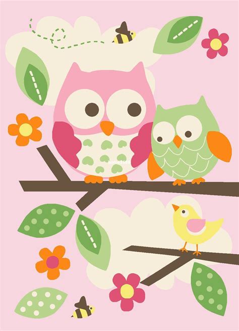 Owl Cartoon Wallpapers - Wallpaper Cave