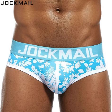 Jockmail Brand Men Underwear Briefs Cotton Print Gay Calcinhas