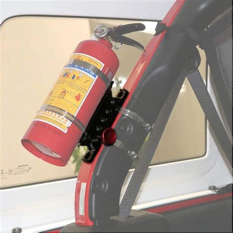 Adjustable Roll Bar Fire Extinguisher Mount Holder For Jeep Wrangler Tj