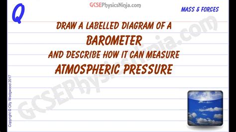 How Does A Barometer Work Atmospheric Pressure Gcse Physics Youtube