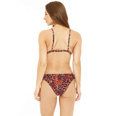 Ripley Traje De Ba O Bikini Mujer H O Wear Triangulo Fijo Estampado