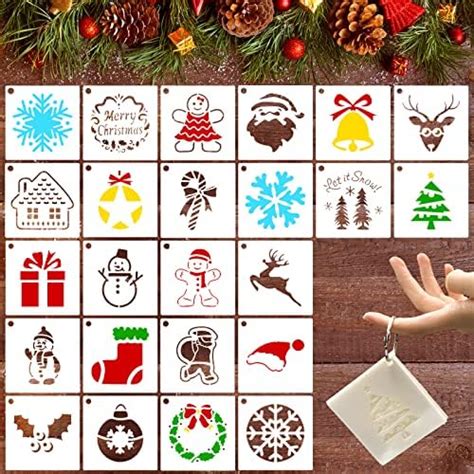 Pcs Christmas Stencils For Painting On Wood Small Christmas