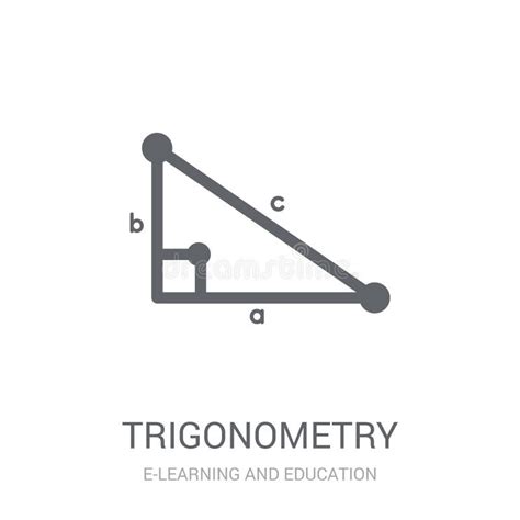 Icono De La Trigonometr A Concepto De Moda Del Logotipo De La